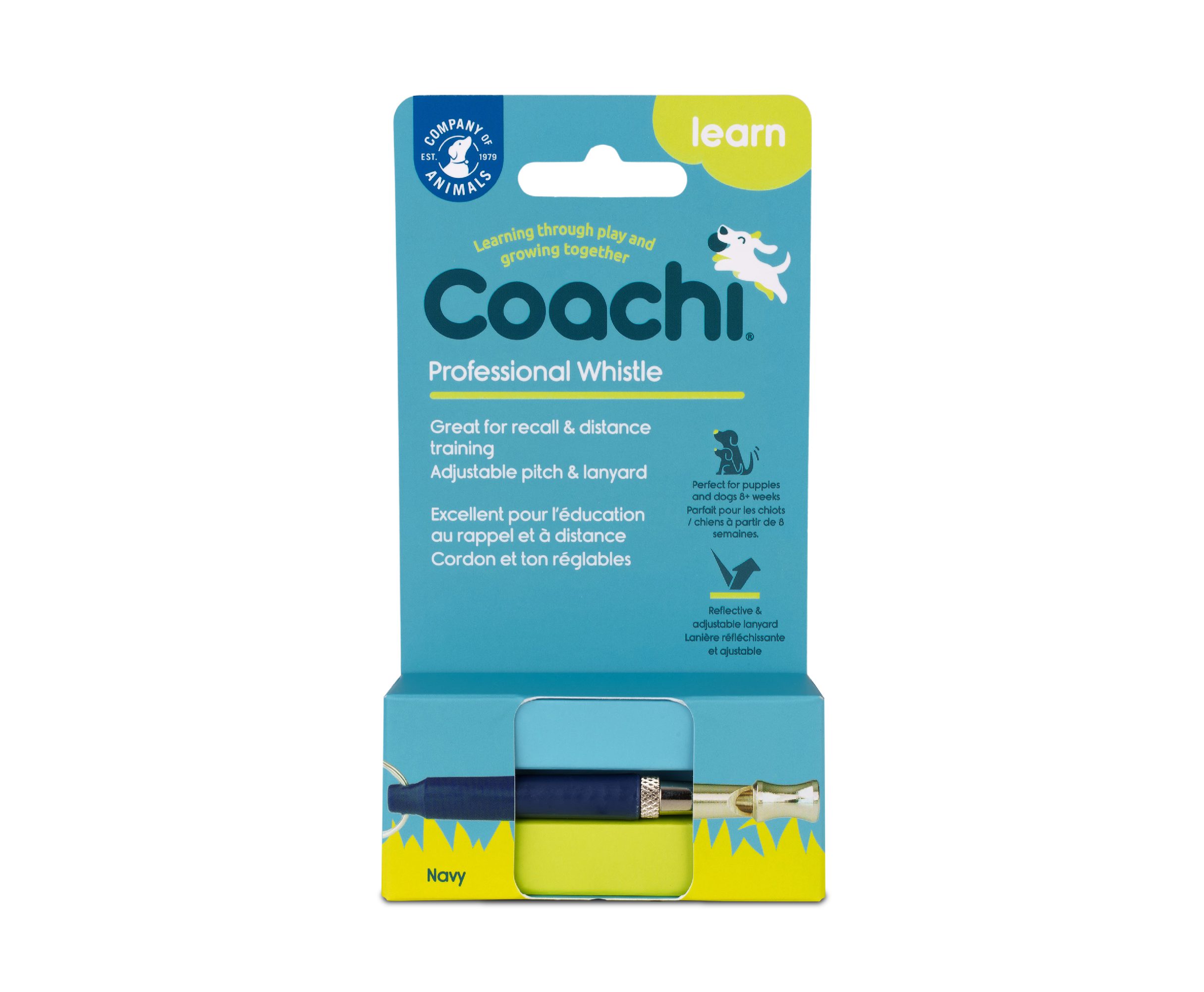Professional dog whistle in packaging