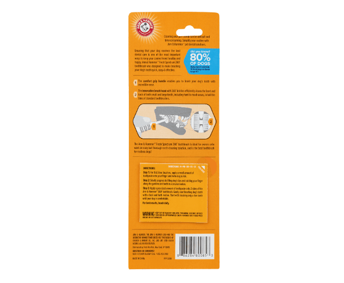 Packaging for Arm & Hammer 360 Toothbrush