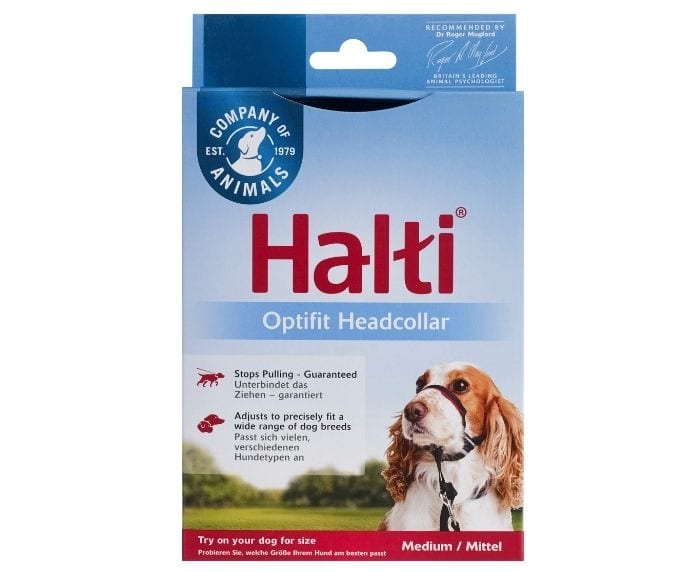 Packaging of a Halti Optifit Headcollar
