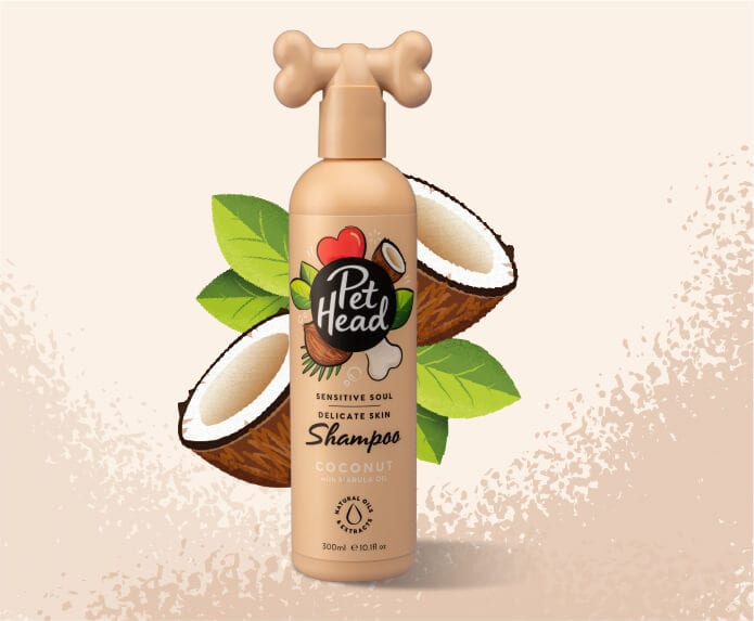 Product shot of the Pet Head Sensitive Soul Shampoo