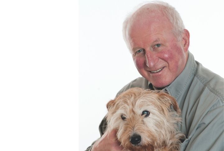 Roger Mugford and his dog