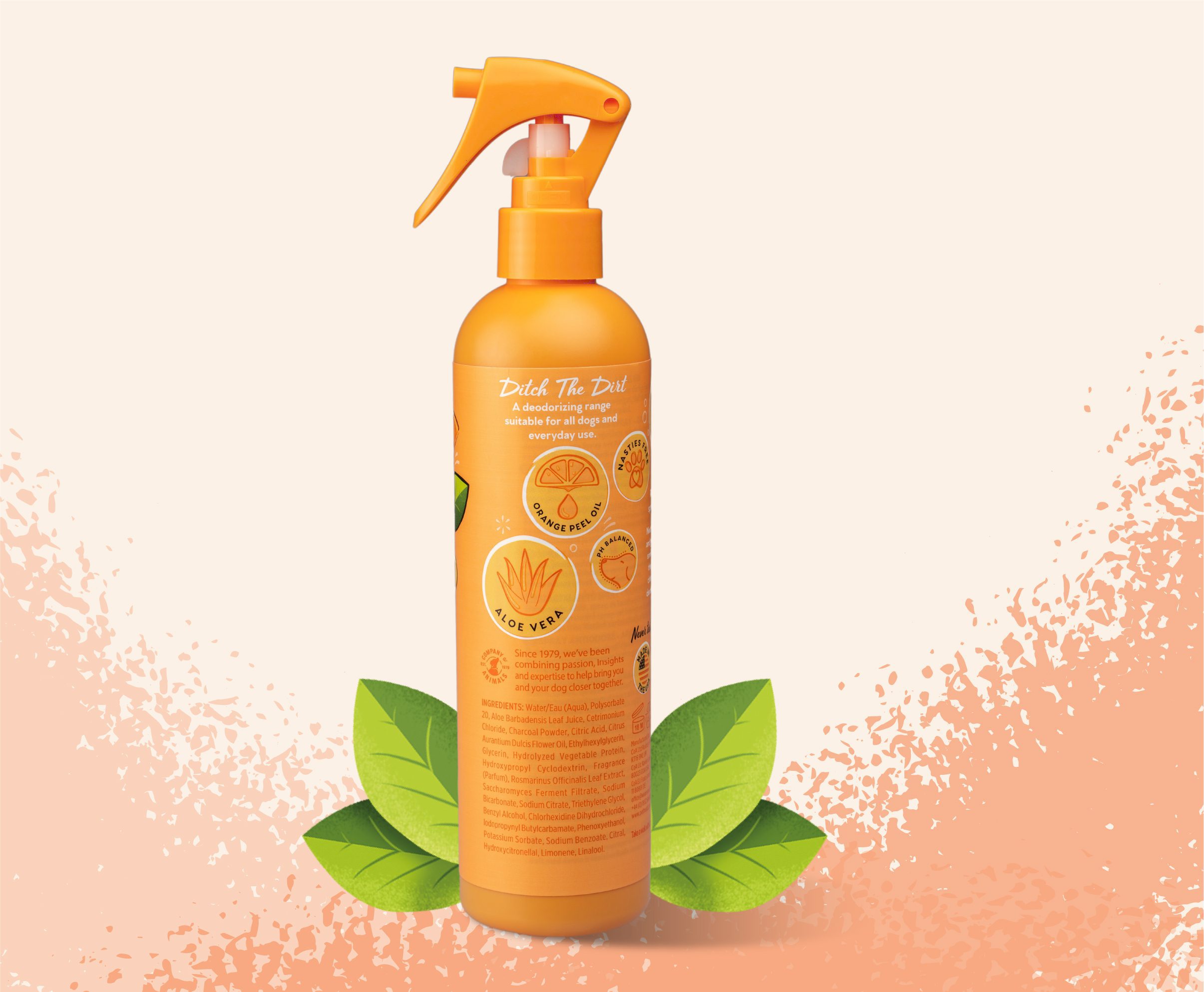 spray back of pack