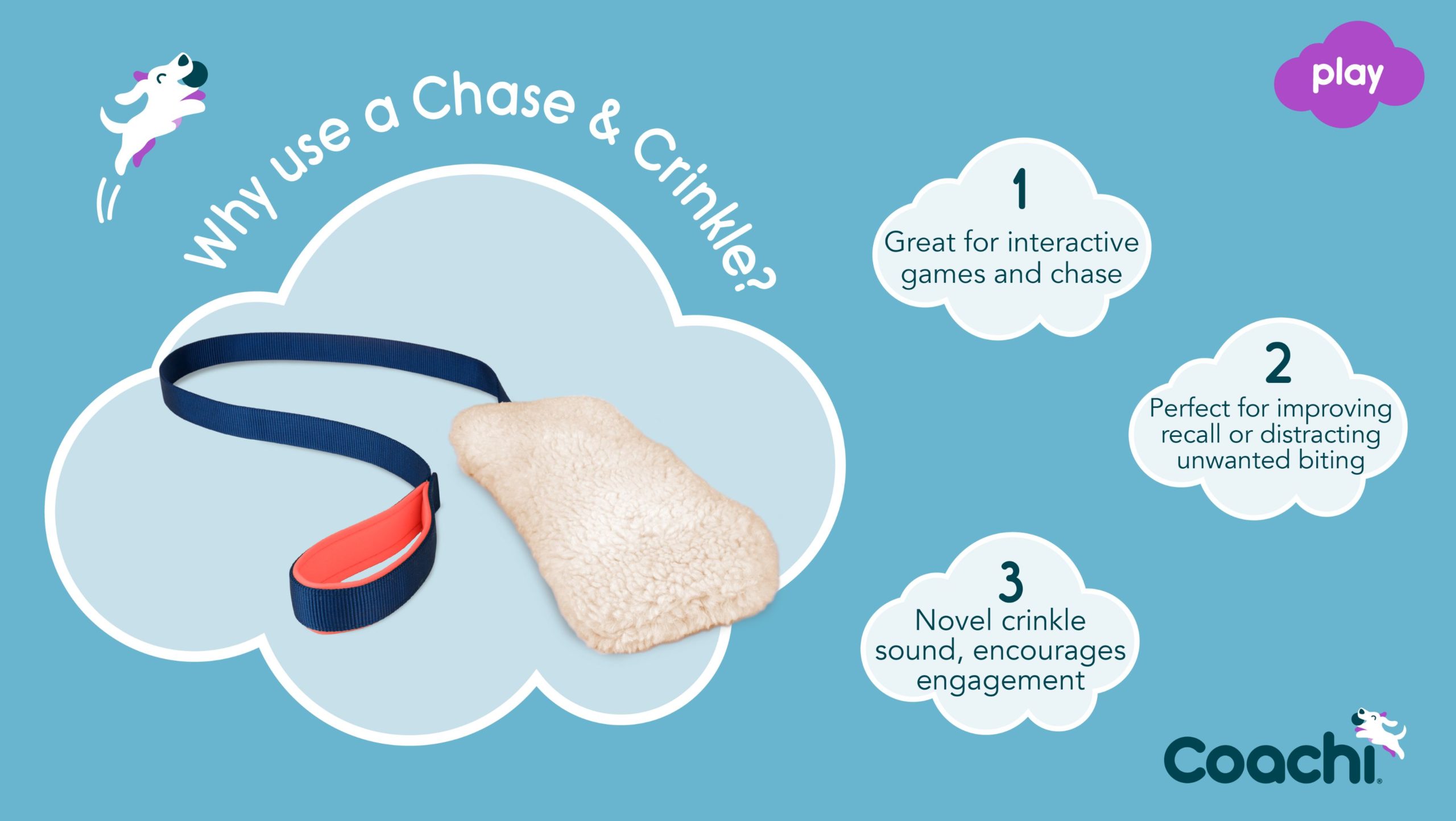 why use a Chase and crinkle reward toy