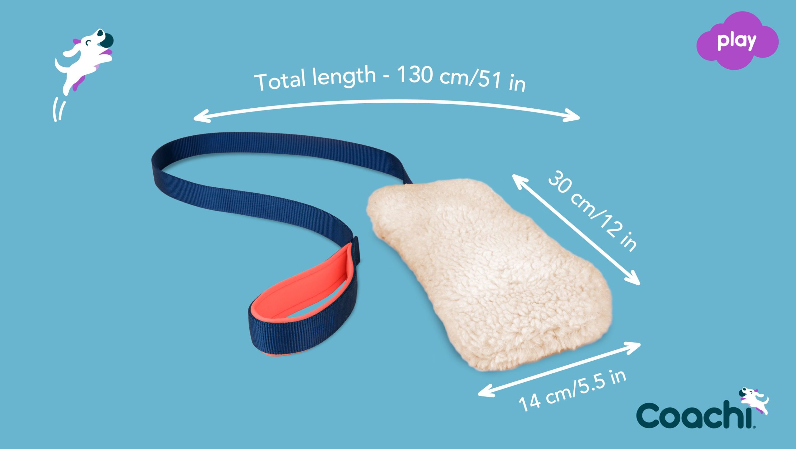 Chase and crinkle reward toy dimensions