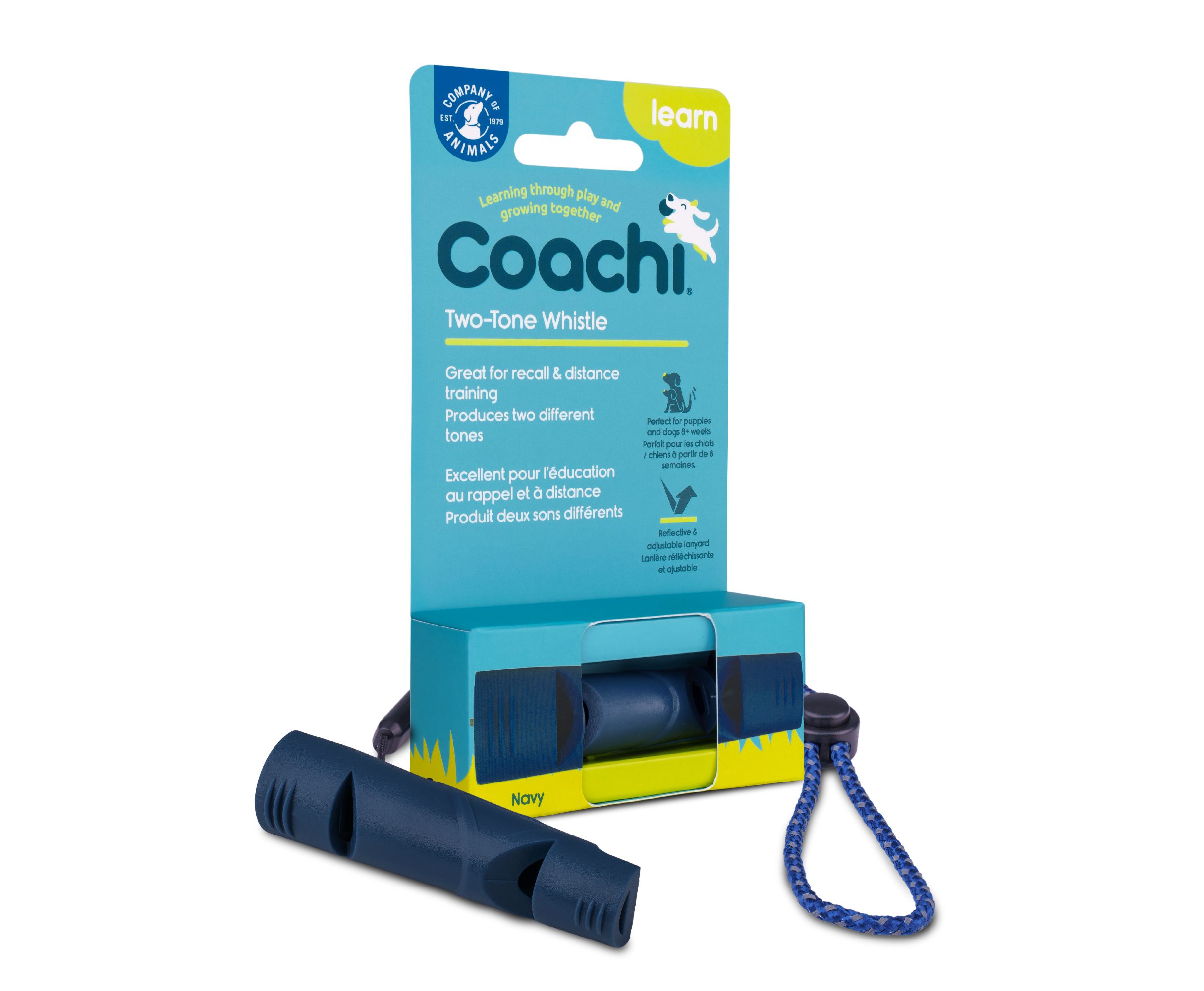 Two-tone whistle in packaging