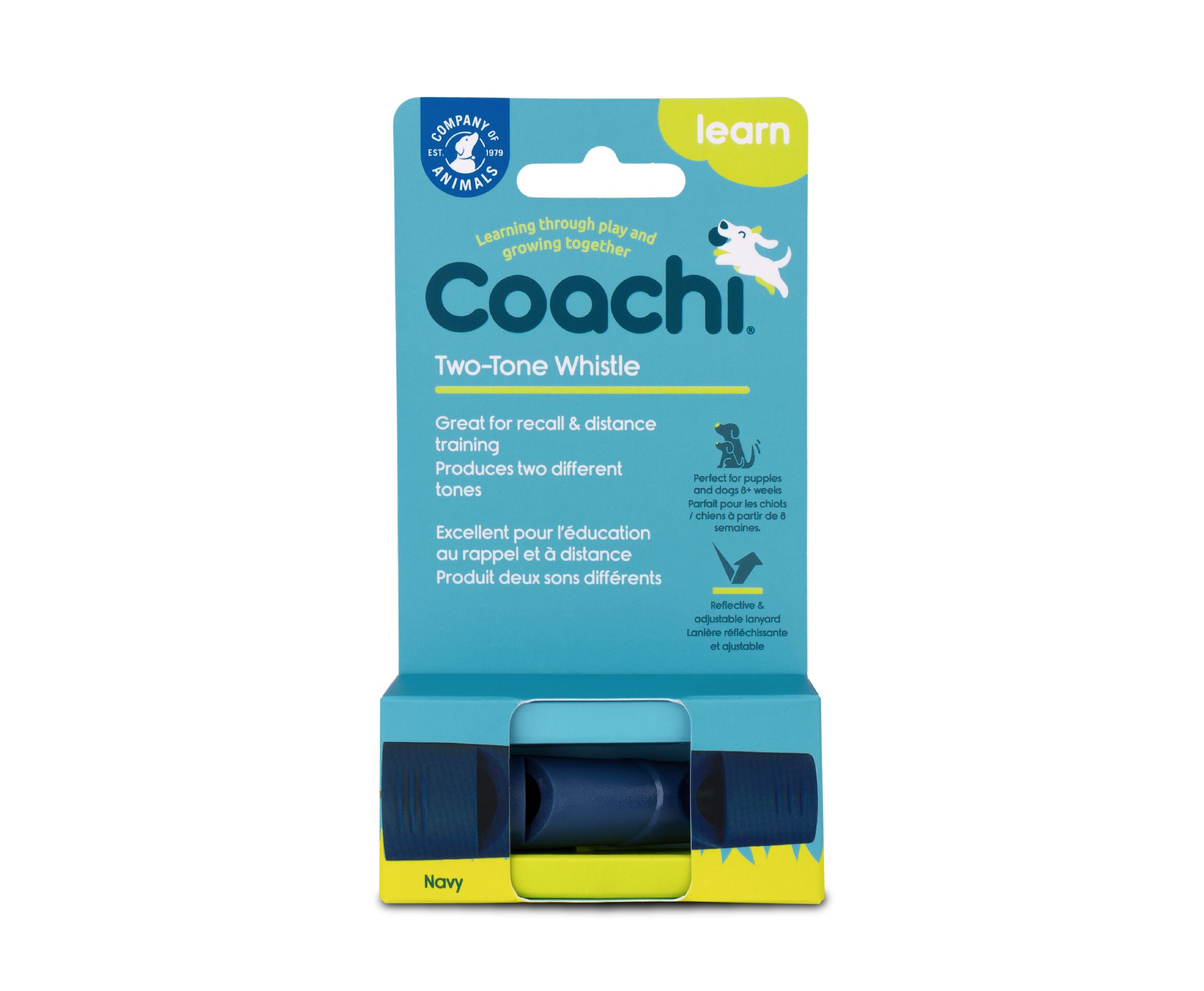 Two-tone whistle in packaging