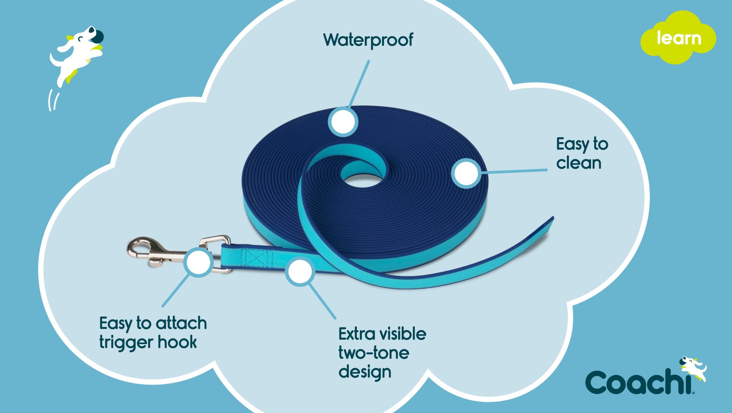 Waterproof training line features