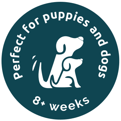Perfect for puppies and dogs 8+ weeks icon